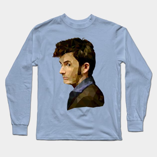 The TENth Doctor Long Sleeve T-Shirt by SallyTaylor